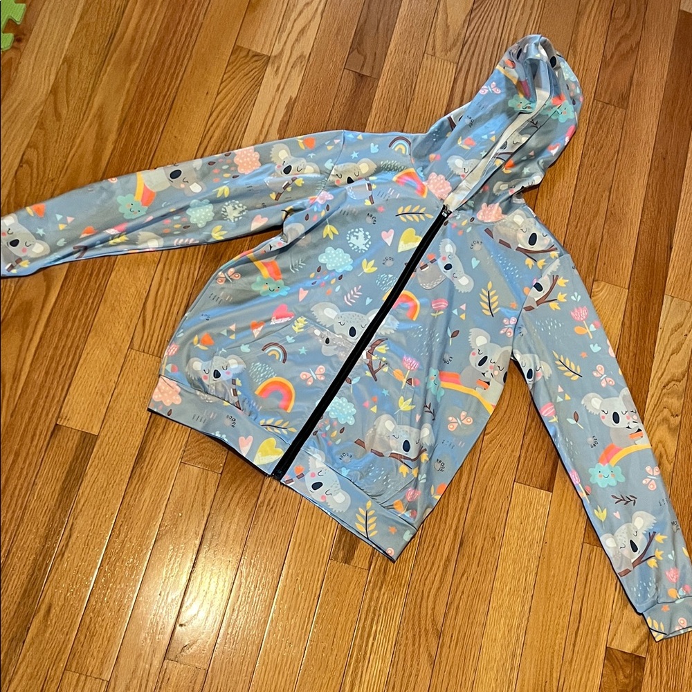Kids Koala Print Blue Jacket